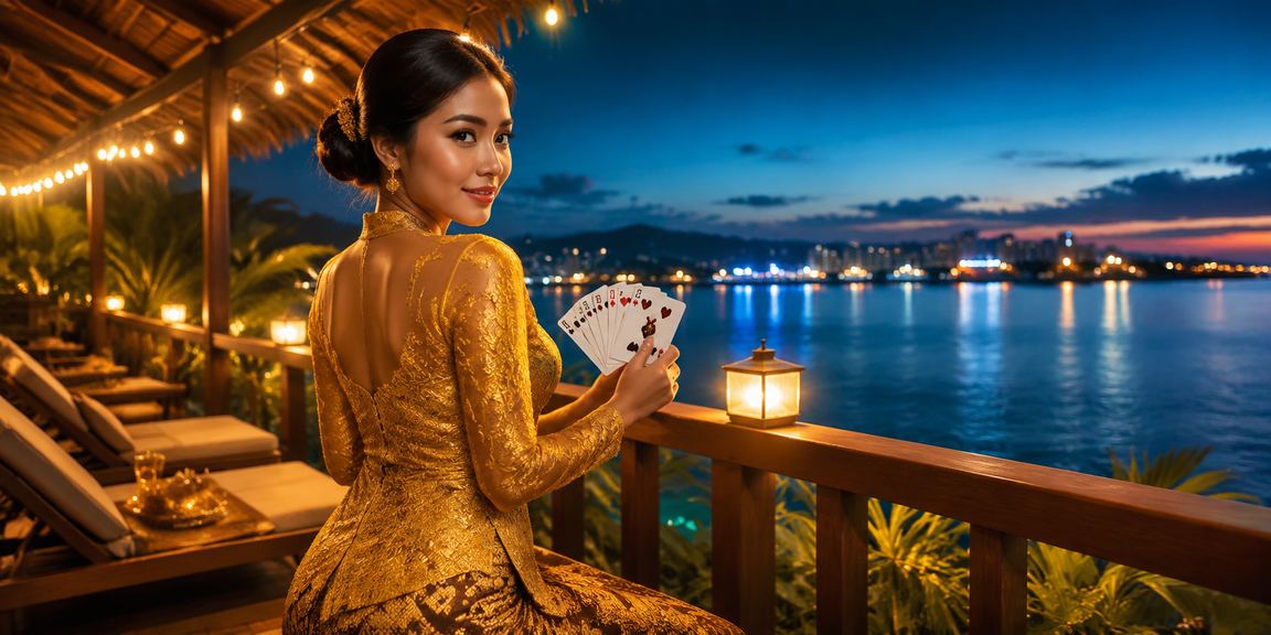 Permainan rummy kebaya Langkawi dalam suasana kasino tempatan yang selesa